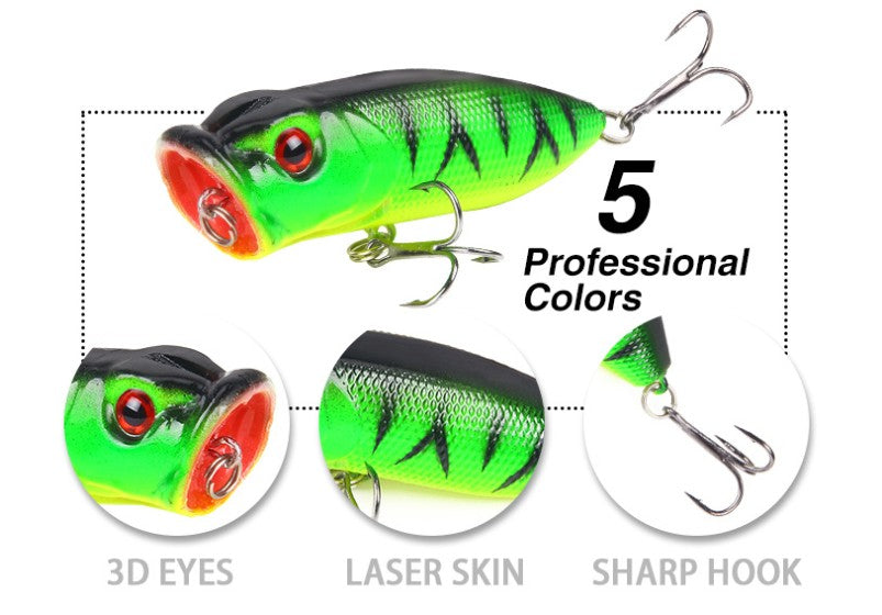 5pcs/set 5 Colored Fishing Lures