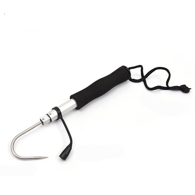 LEO 60cm Telescopic Fishing Gaff Hook Stainless Stee