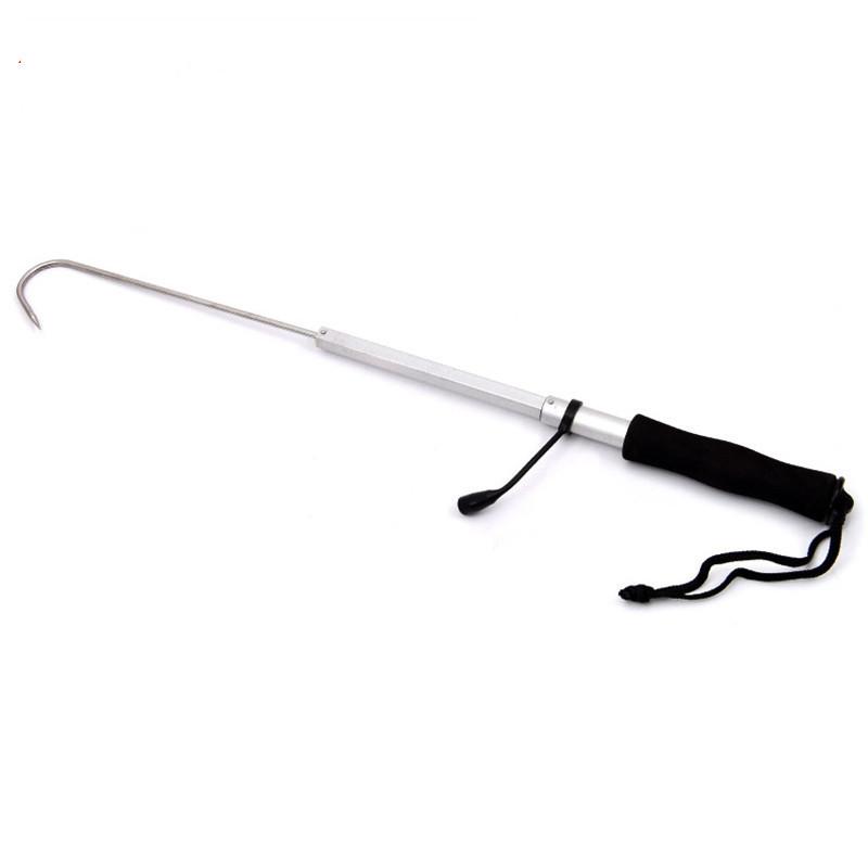 LEO 60cm Telescopic Fishing Gaff Hook Stainless Stee